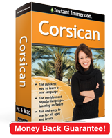 Instant Immersion's Corsican course is the best way to learn Corsican