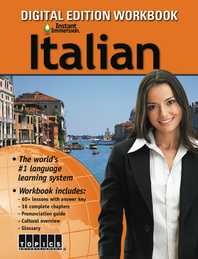 Add a Italian Language Workbook to any course
