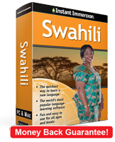 Instant Immersion's Swahili course is the best way to learn Swahili