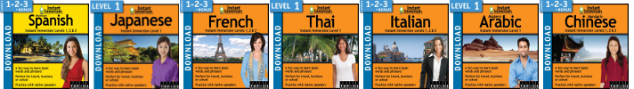 Instant Immersion Level 1 and Levels 1-2-3 Download Edition