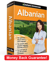 Instant Immersion's Albanian course is the best way to learn Albanian